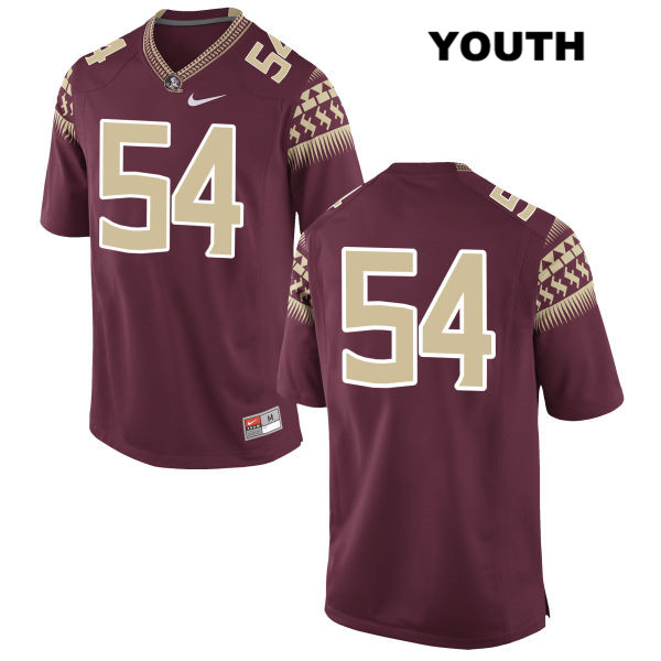 Youth NCAA Nike Florida State Seminoles #54 Alec Eberle College No Name Red Stitched Authentic Football Jersey QXN5469ZT